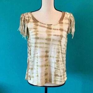 RVCA fringed shirt in size small